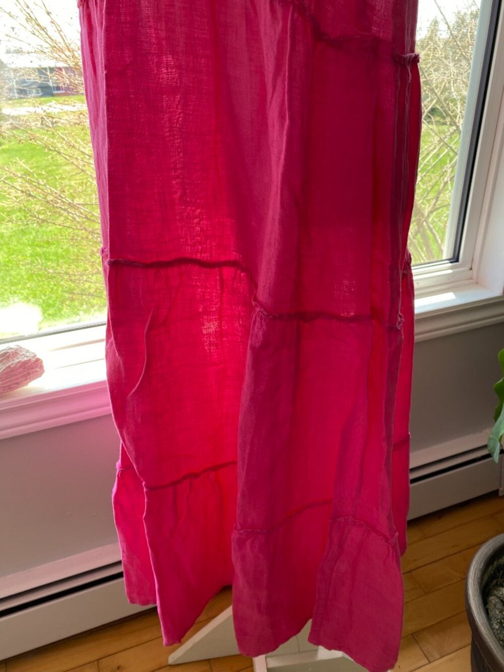 #2-100% Linen Sun Dress made in Italy-Active wear-Relaxed fit-Casual - Picture 4 of 8